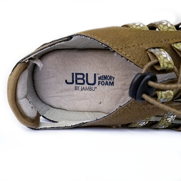 JBU by Jambu Women’s 7.5W Delphine Green Sneaker Hiking Casual Oxford Flat - Picture 9 of 9